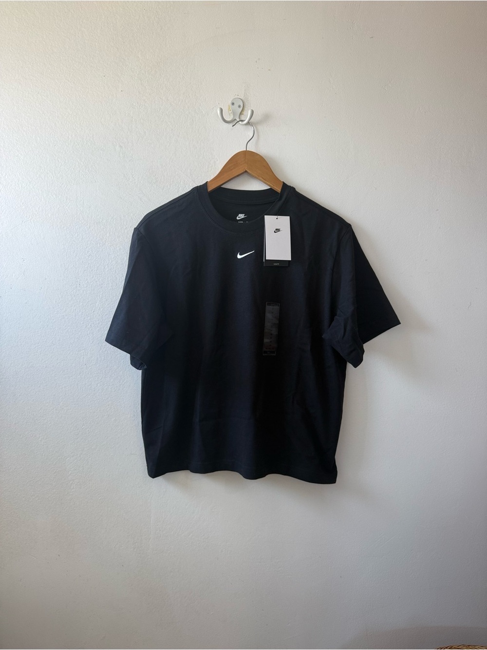 women's Nike black boxy t-shirt
